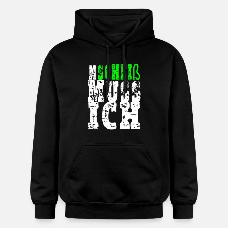 Je dois chier - Sweat à capuche Softstyle® Gildan Unisexe - noir