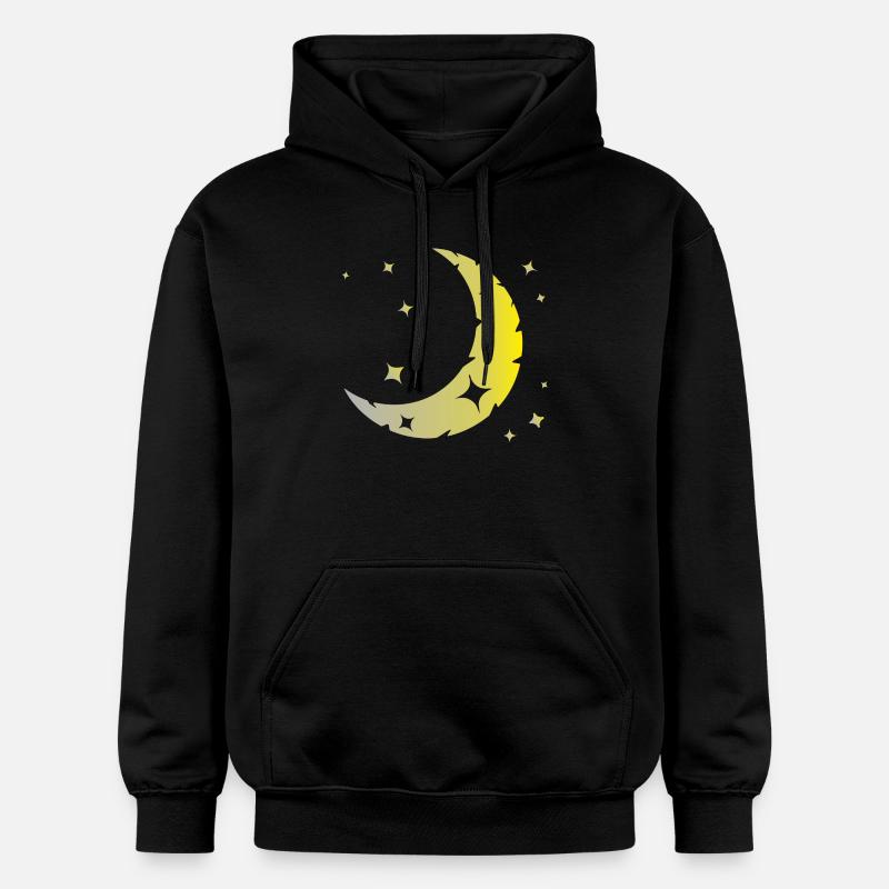La lune et les étoiles - Sweat à capuche Softstyle® Gildan Unisexe - noir