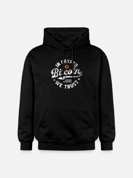 Bitcoin - In Crypto we trust - Gildan Unisex Softstyle® Midweight Hoodie - Schwarz