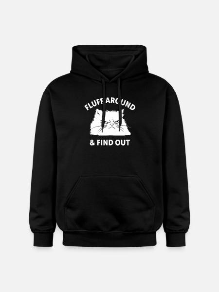 Fluff Around & Find Out - Gildan Unisex Softstyle® Midweight Hoodie - black