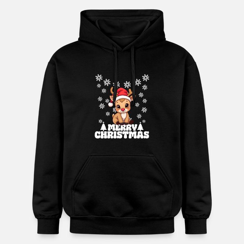 Renne - Joyeux Noël - Sweat à capuche Softstyle® Gildan Unisexe - noir