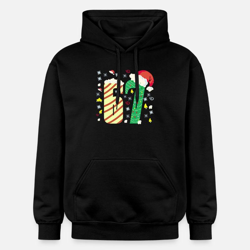 67 Noël - Sweat à capuche Softstyle® Gildan Unisexe - noir