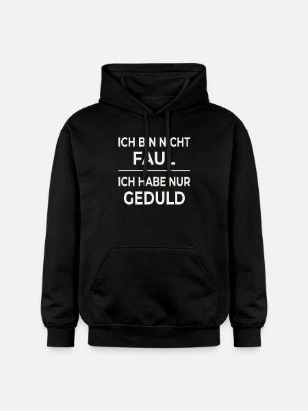 Patience is not laziness - Gildan Unisex Softstyle® Midweight Hoodie - black