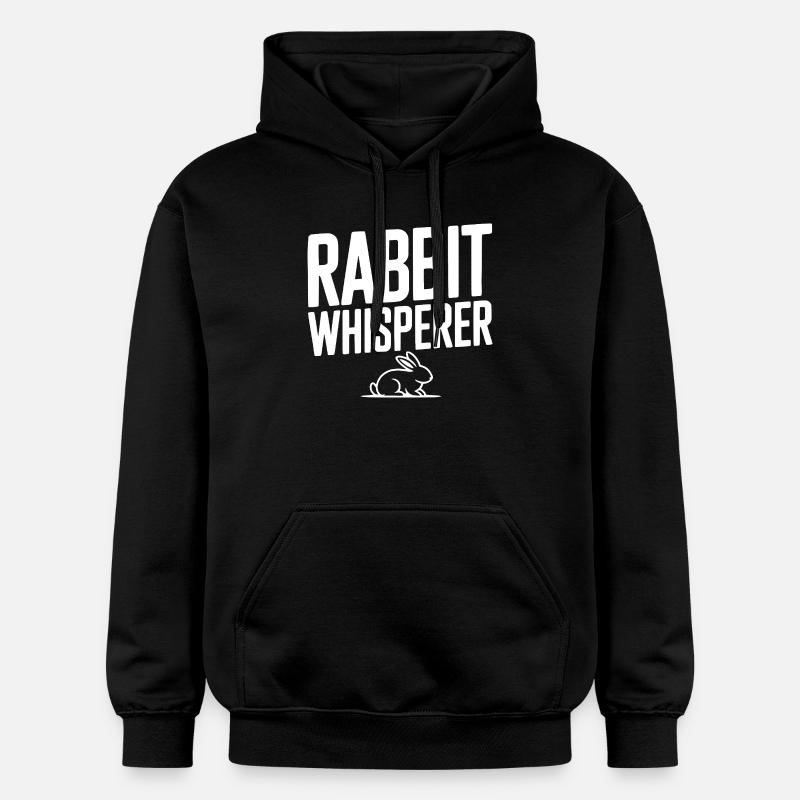Le Chuchoteur de Lapins - Sweat à capuche Softstyle® Gildan Unisexe - noir