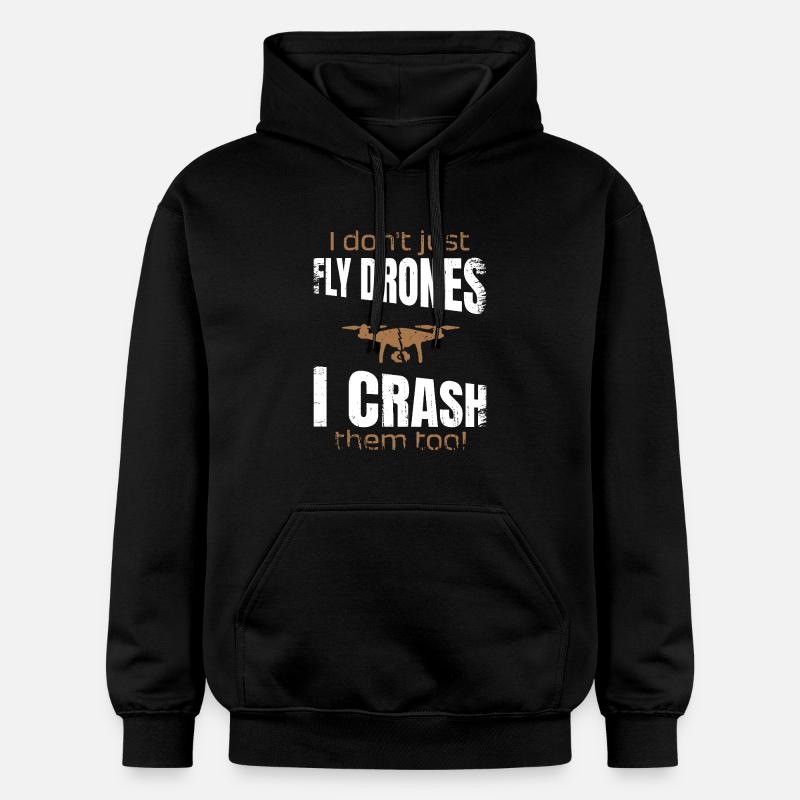 Pilote de drone volant drones Fpv - Sweat à capuche Softstyle® Gildan Unisexe - noir