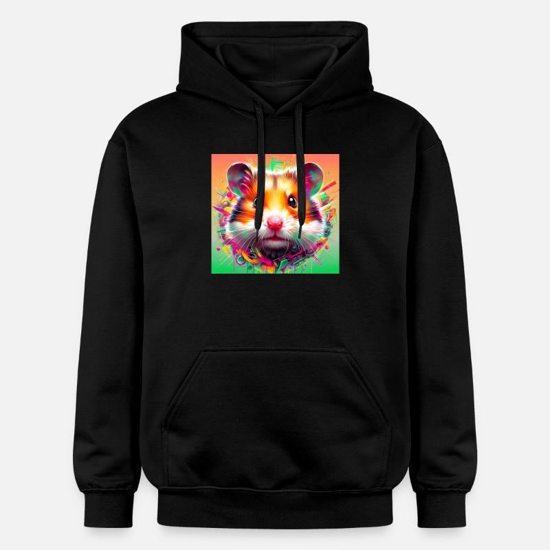 hamster - Sweat à capuche Softstyle® Gildan Unisexe - noir