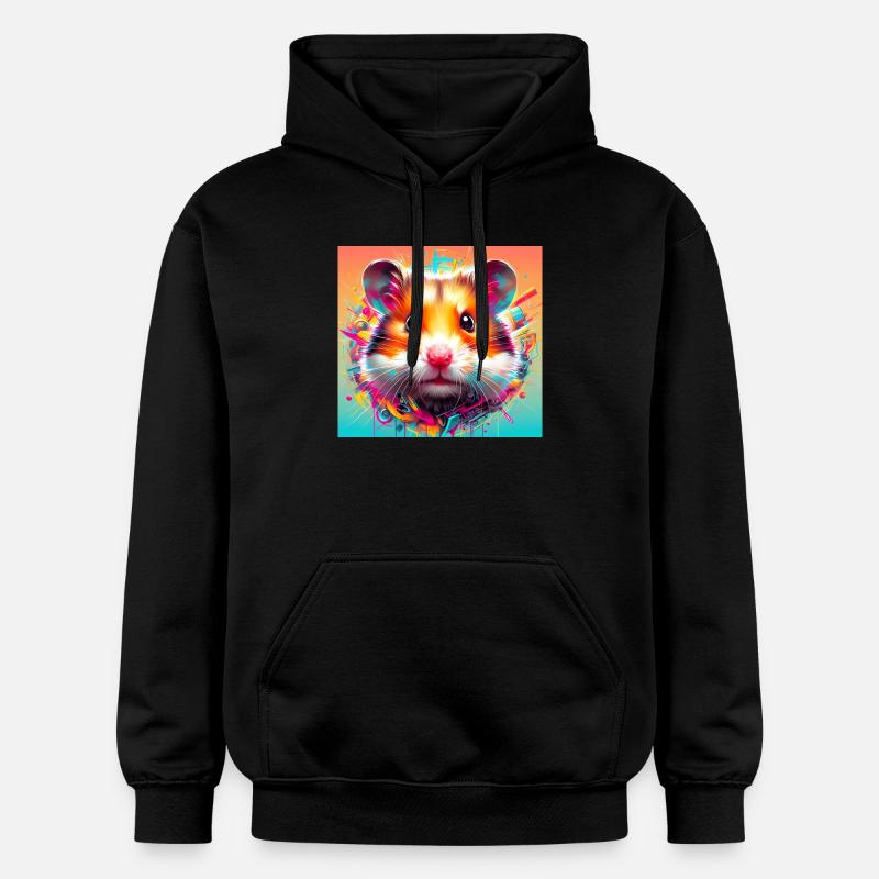 hamster - Sweat à capuche Softstyle® Gildan Unisexe - noir