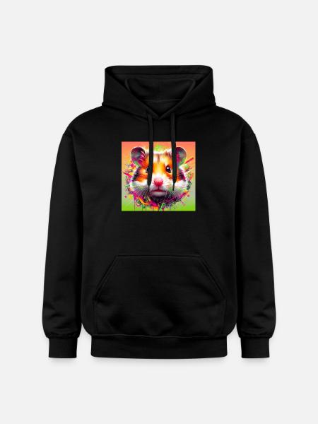 hamster - Sweat à capuche Softstyle® Gildan Unisexe - noir