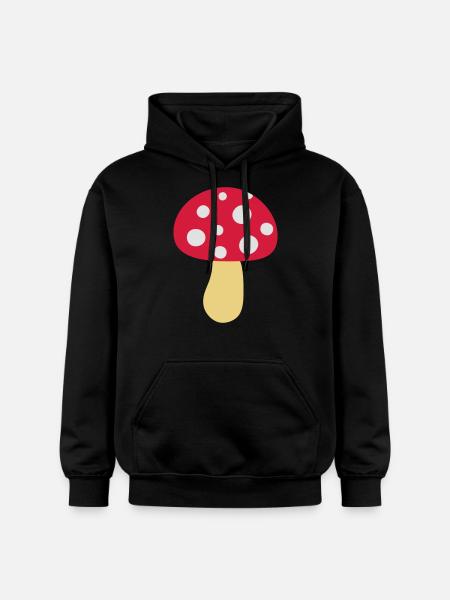 Fliegenpilz - Gildan Unisex Softstyle® Midweight Hoodie - Schwarz