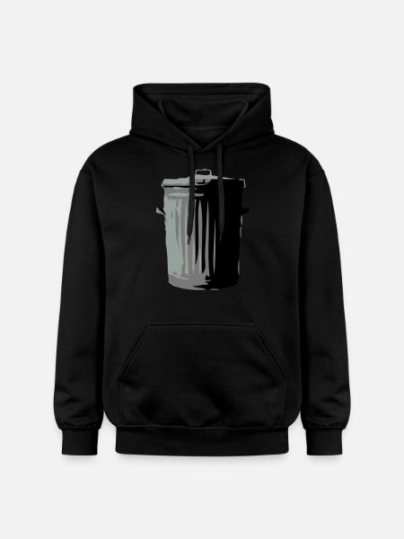 Mülltonne - Gildan Unisex Softstyle® Midweight Hoodie - Schwarz