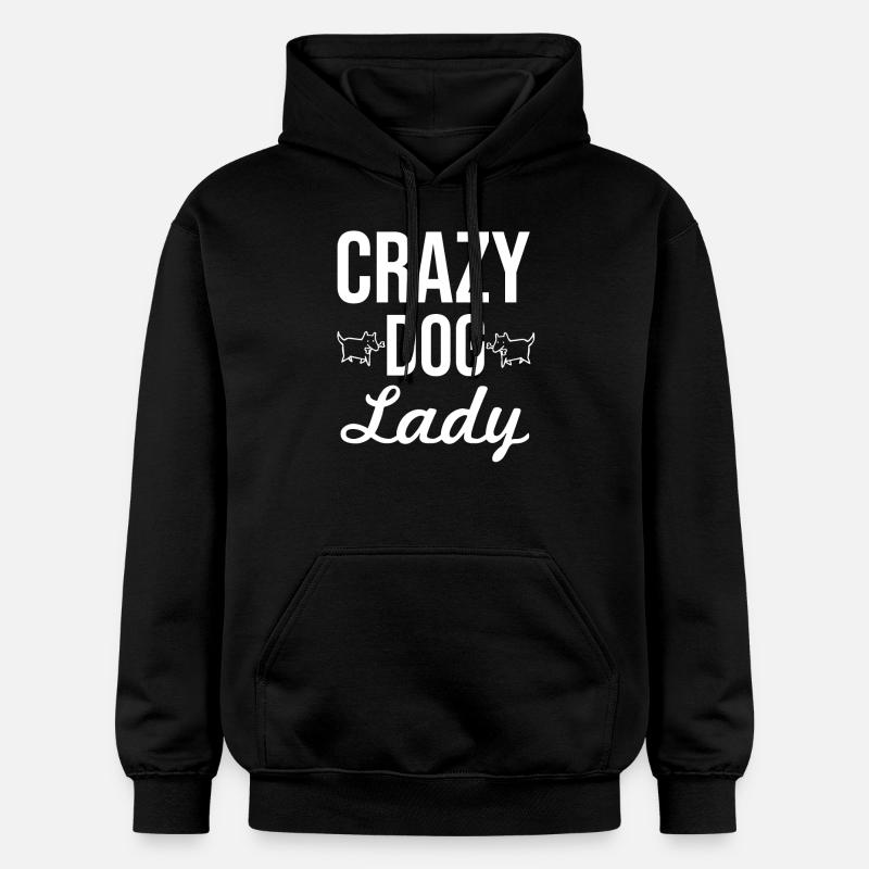 Dame de chien folle - Sweat à capuche Softstyle® Gildan Unisexe - noir