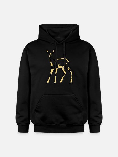 reh - Gildan Unisex Softstyle® Midweight Hoodie - Schwarz
