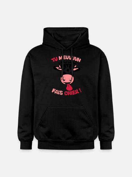 Sie Kuhscheiße Begriff muhen - Gildan Unisex Softstyle® Midweight Hoodie - Schwarz