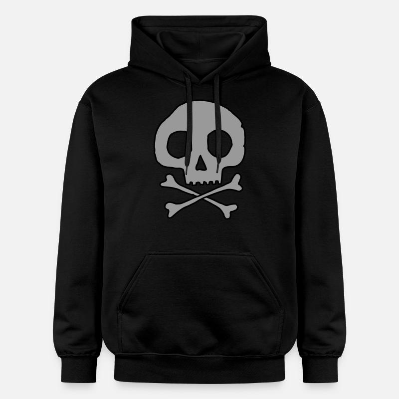 Crâne et os - Sweat à capuche Softstyle® Gildan Unisexe - noir