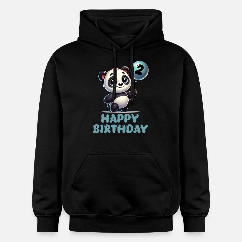 Panda BD Ballon Anniversaire 2 - Sweat à capuche Softstyle® Gildan Unisexe - noir