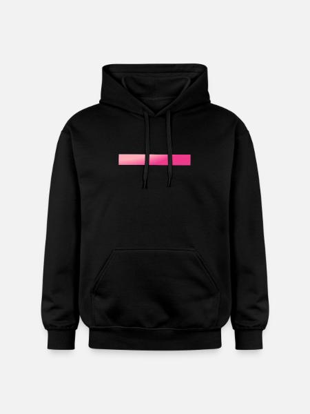 Pink Gradient Bars - Gildan Unisex Softstyle® Midweight Hoodie - black