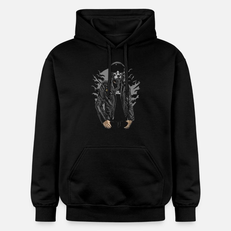 Fighter Sky - Sweat à capuche Softstyle® Gildan Unisexe - noir