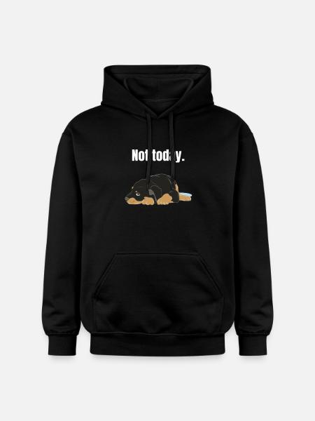 Rottweiler gift - Gildan Unisex Softstyle® Midweight Hoodie - black