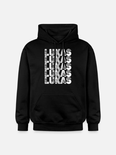 Lukas - Sweat à capuche Softstyle® Gildan Unisexe - noir