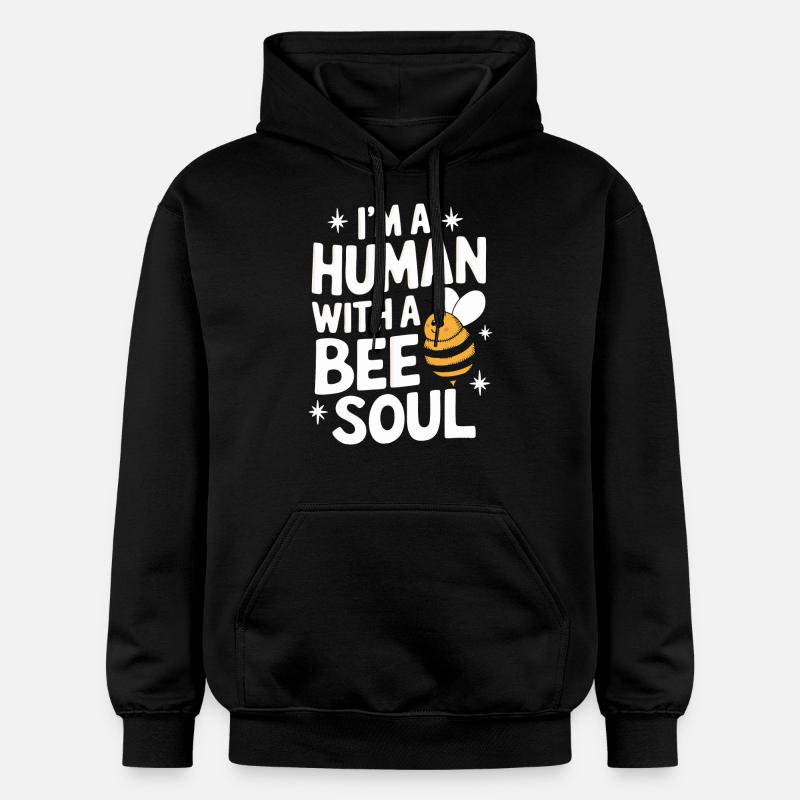 abeille abeille apicultrice abeille abeille - Sweat à capuche Softstyle® Gildan Unisexe - noir