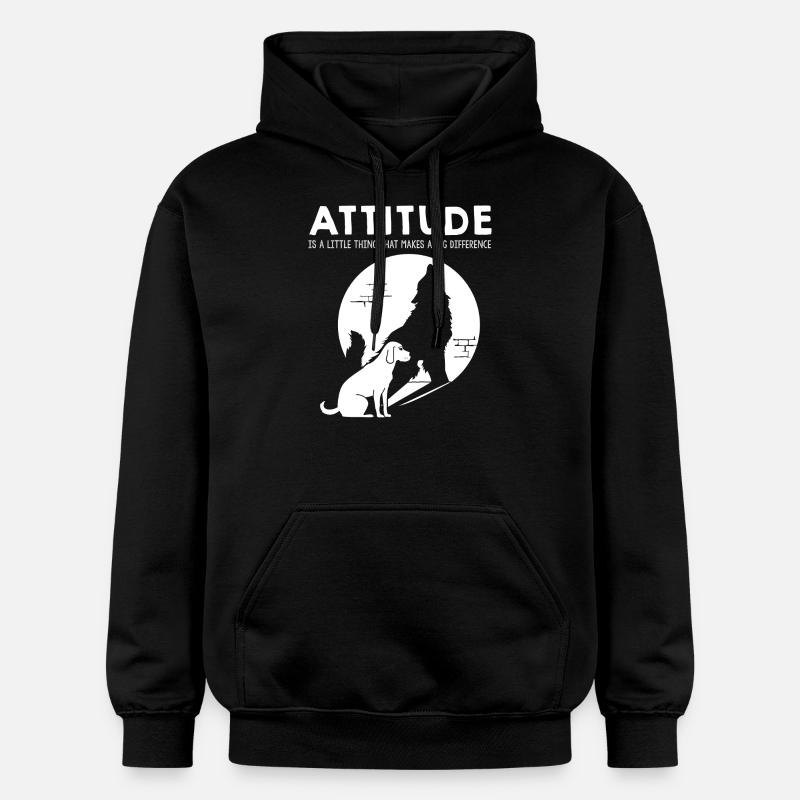 Attitude - Chien - Sweat à capuche Softstyle® Gildan Unisexe - noir