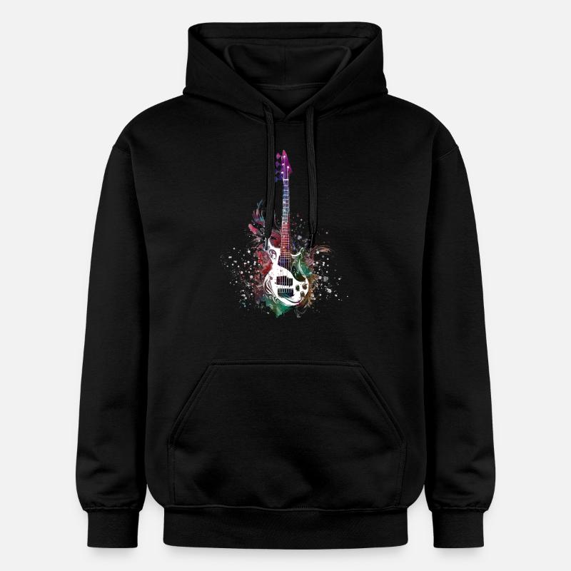 Musique guitare basse - Sweat à capuche Softstyle® Gildan Unisexe - noir