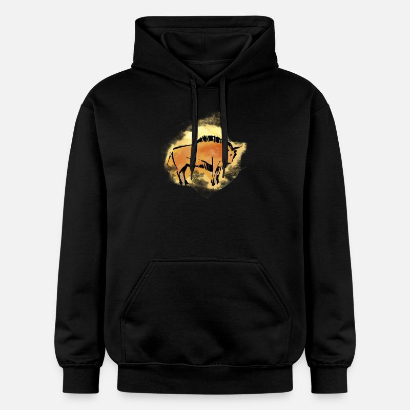 Bison - Sweat à capuche Softstyle® Gildan Unisexe - noir