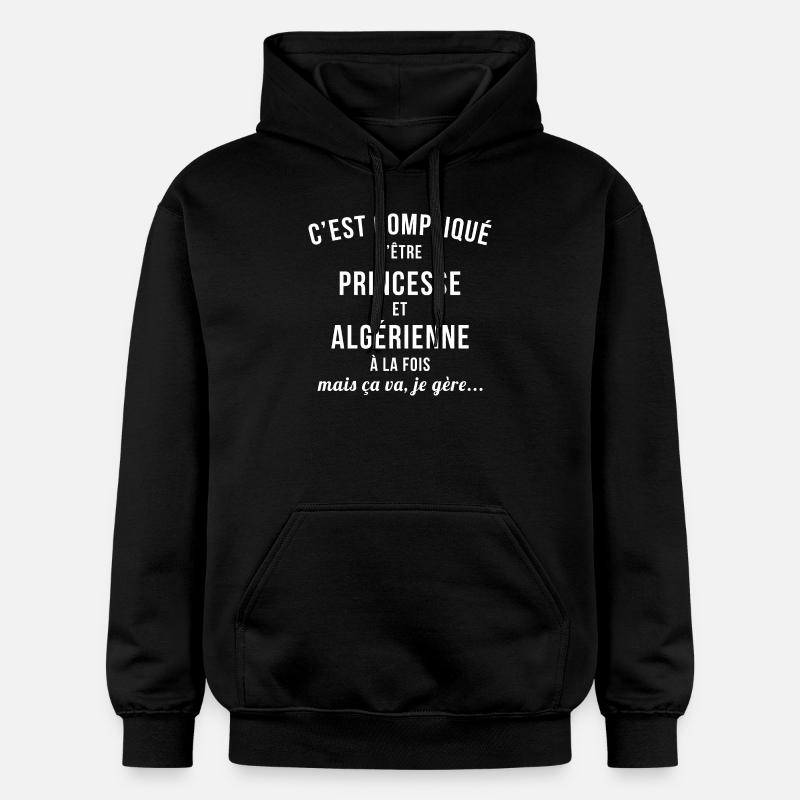 Algerienne Princesse - Sweat à capuche Softstyle® Gildan Unisexe - noir