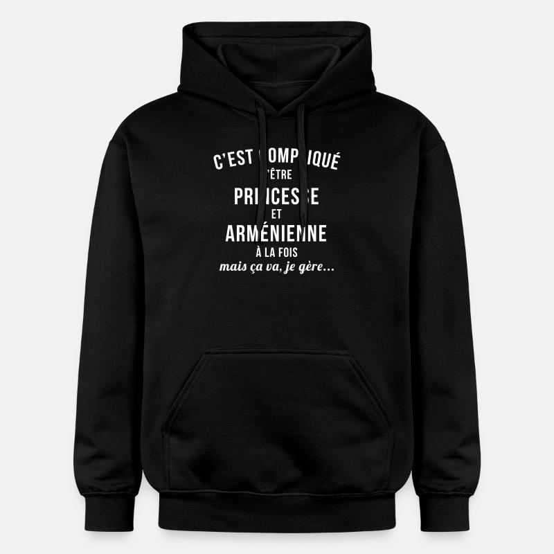 Armenienne Princesse - Sweat à capuche Softstyle® Gildan Unisexe - noir