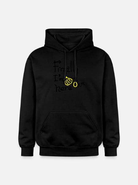 finally_im_here_0km - Sweat à capuche Softstyle® Gildan Unisexe - noir