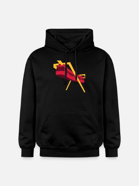 Aerobus Mannheim BUGA 1975 - Gildan Unisex Softstyle® Midweight Hoodie - Schwarz