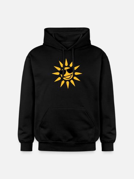 Sonne - Gildan Unisex Softstyle® Midweight Hoodie - Schwarz