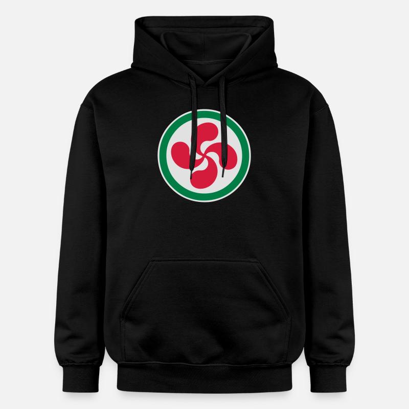 croix basque - lauburu 43 - Sweat à capuche Softstyle® Gildan Unisexe - noir