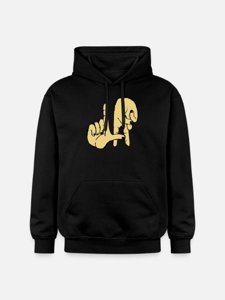 los_angeles_handzeichen_2 - Gildan Unisex Softstyle® Midweight Hoodie - Schwarz