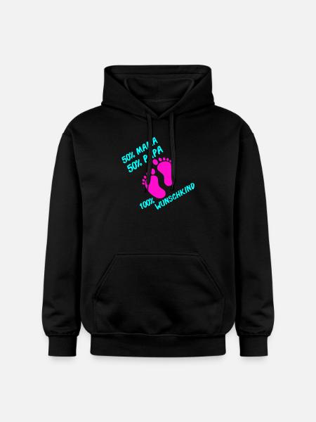 100 wunschkind 002 - Gildan Unisex Softstyle® Midweight Hoodie - Schwarz