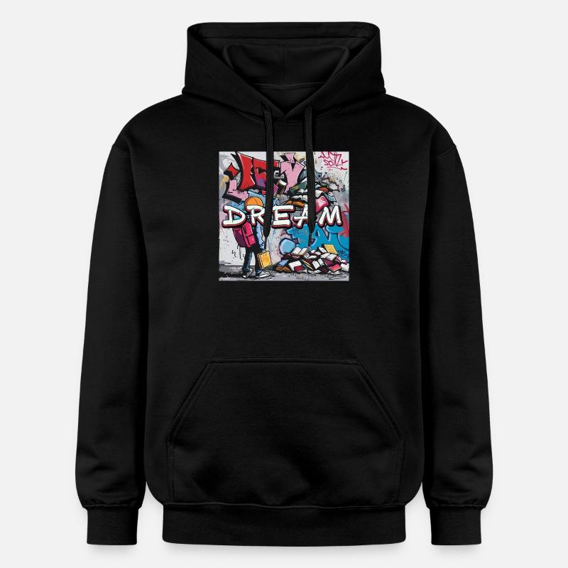 Dream Graffiti - Gildan Unisex Softstyle® Midweight Hoodie - Schwarz