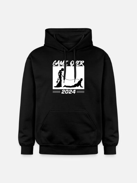 Game Over 2024 Hochzeit - Gildan Unisex Softstyle® Midweight Hoodie - Schwarz