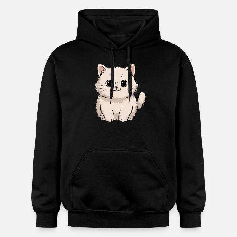 Chat persan - Sweat à capuche Softstyle® Gildan Unisexe - noir