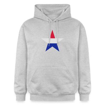 Dutch star - Gildan Unisex Softstyle® Midweight Hoodie - light heather grey - Front - Liana (172cm) & Jaron (178cm)