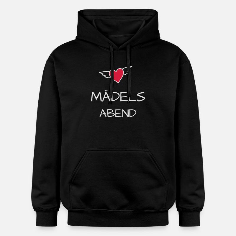Soirée de filles de mouches coeurs - Sweat à capuche Softstyle® Gildan Unisexe - noir