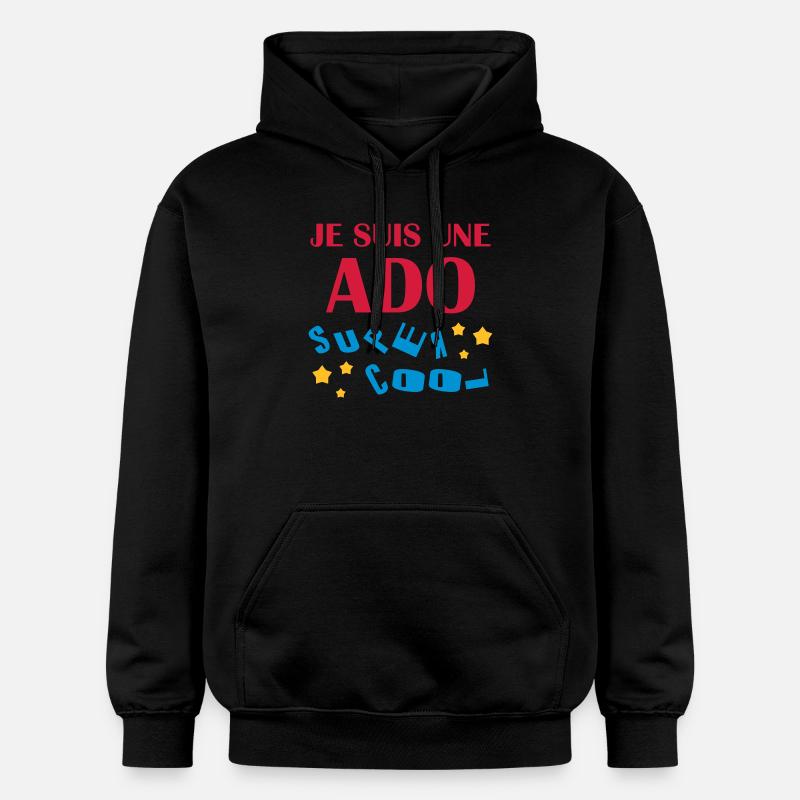 adolescent / enfant / ado / adolescente - Sweat à capuche Softstyle® Gildan Unisexe - noir