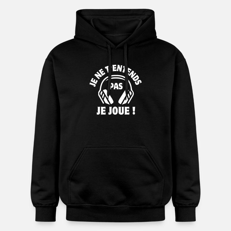 console de jeux, geek, gamer - Sweat à capuche Softstyle® Gildan Unisexe - noir