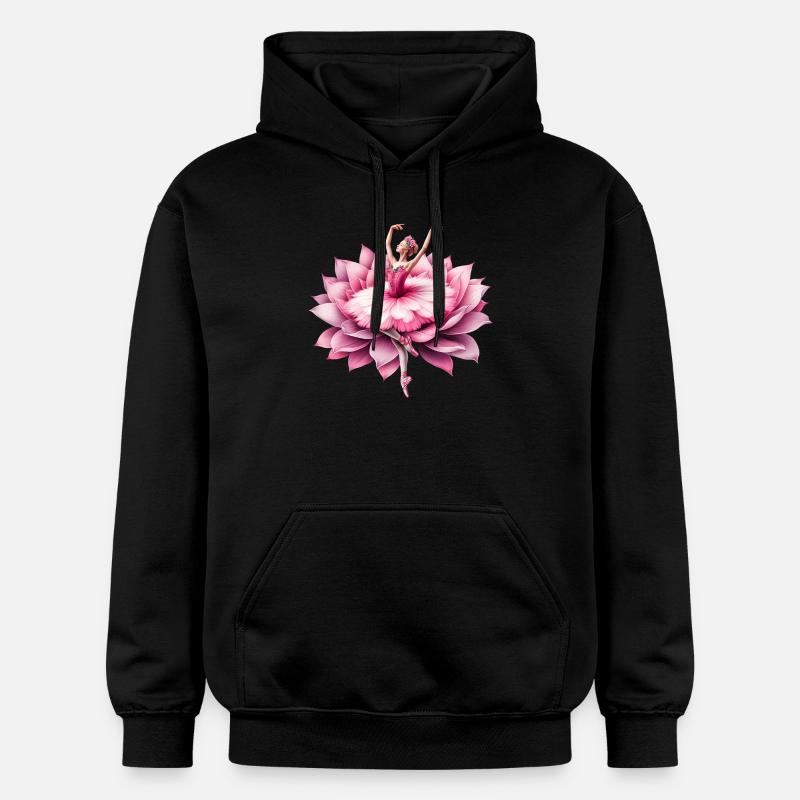 Danseuse de ballet avec tutu - Sweat à capuche Softstyle® Gildan Unisexe - noir