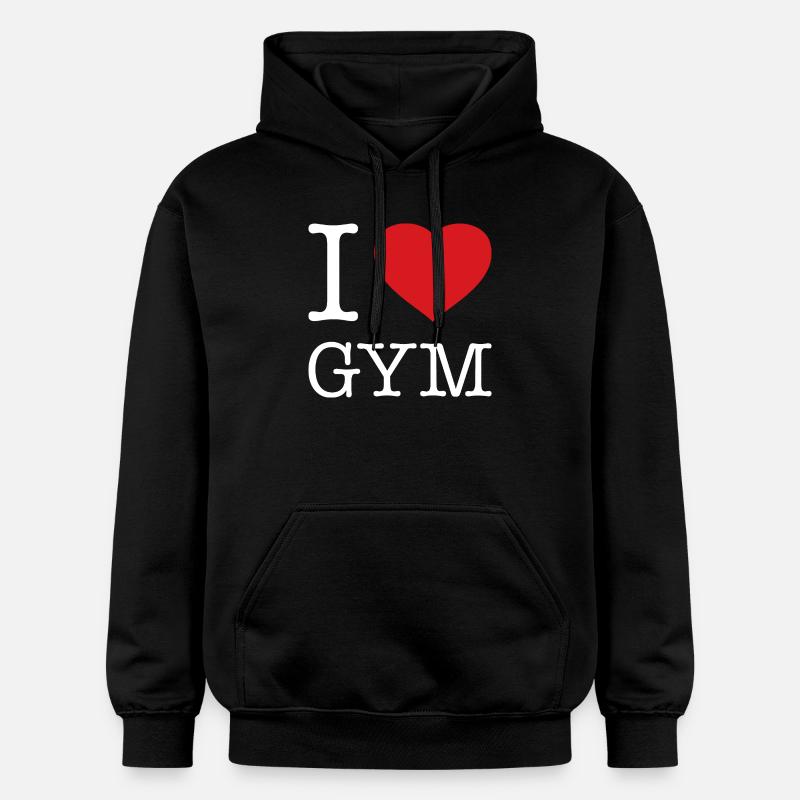 J’ADORE LA GYM - Sweat à capuche Softstyle® Gildan Unisexe - noir