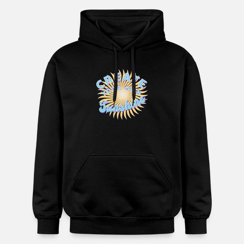 Faites votre propre rayon de soleil - Sweat à capuche Softstyle® Gildan Unisexe - noir
