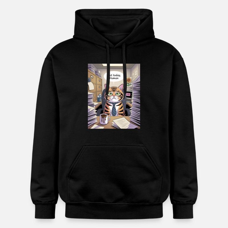 Katzenchef Büro Not Today - Sweat à capuche Softstyle® Gildan Unisexe - noir