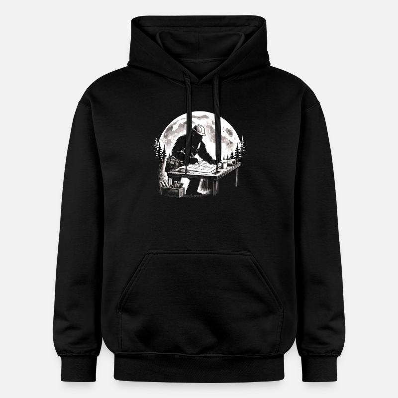 Architecte Bigfoot - Sweat à capuche Softstyle® Gildan Unisexe - noir