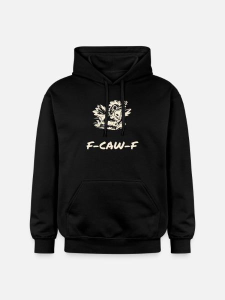 F-CAW-F - Funny Chicken Saying - Gildan Unisex Softstyle® Midweight Hoodie - black