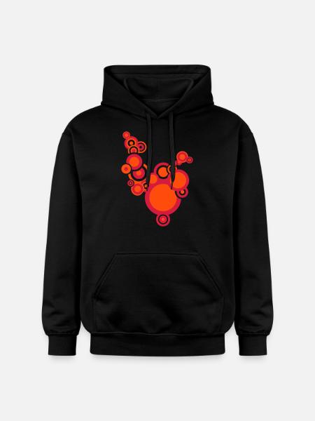 retromuster-2 - Gildan Unisex Softstyle® Midweight Hoodie - Schwarz