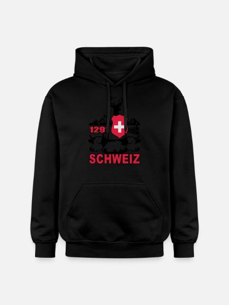 Schweiz 1291 - Gildan Unisex Softstyle® Midweight Hoodie - Schwarz